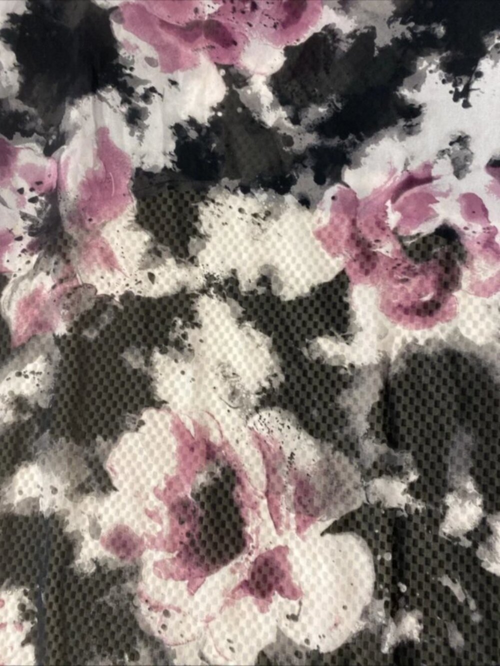 Torrid Womens Hi Low Tank Top Size 2 Black Pink Floral Round Neck Sleeveless - Picture 4 of 5